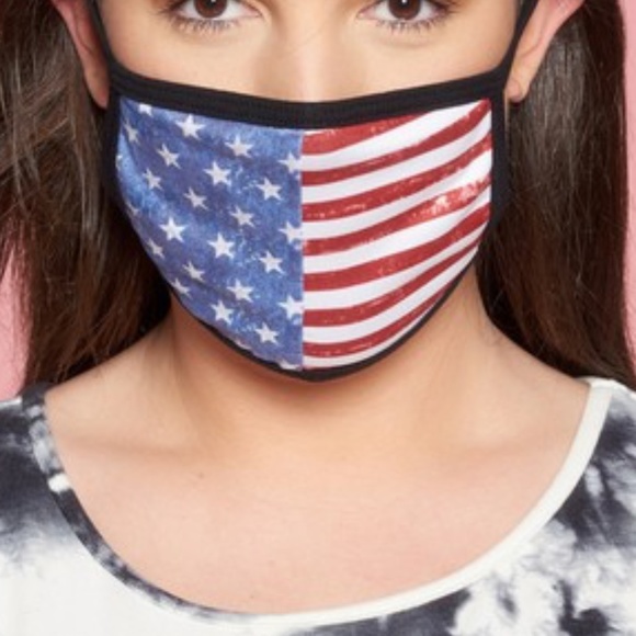 NWT American Flag Stars and stripes face mask - Picture 1 of 6